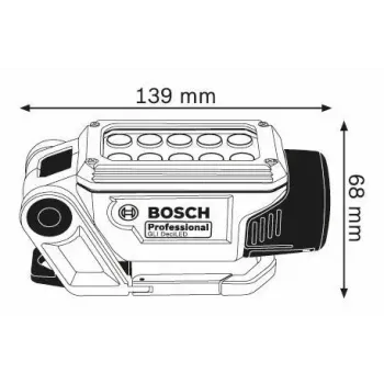 Bosch GLI DeciLED Professional darba gaisma, zili pelēka