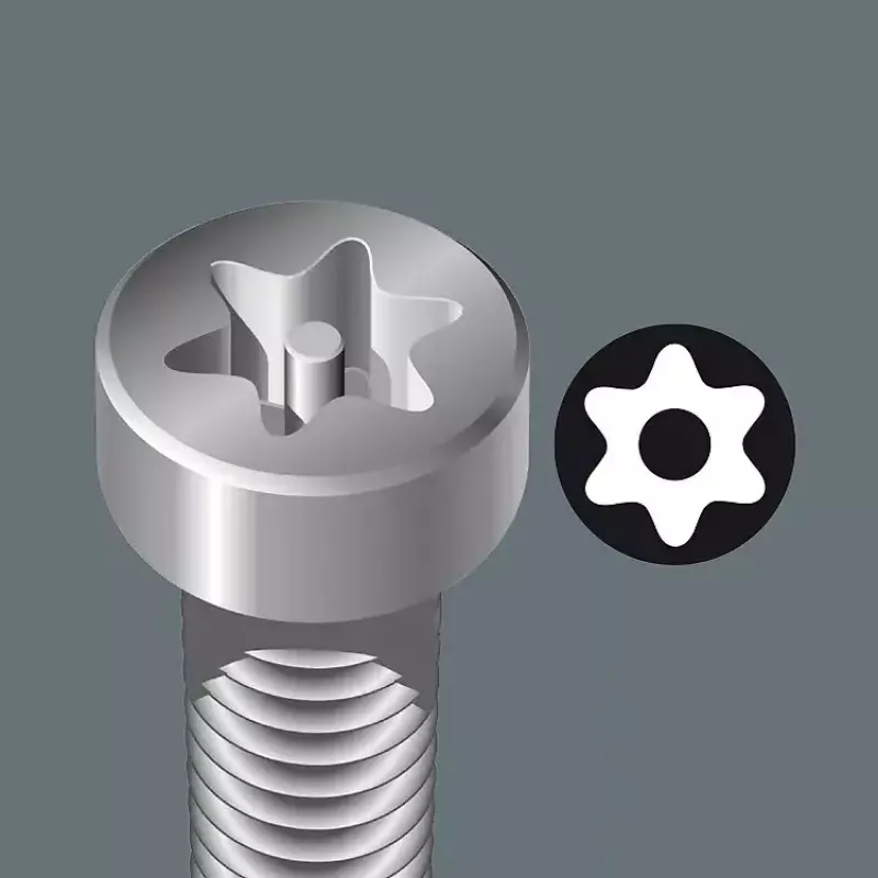 L-veida Torx atslēgu komplekts Wera 967/9 TX BO (TX8–TX40)