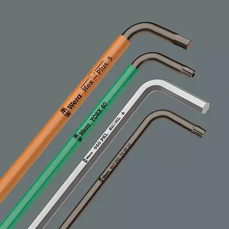 L-veida Torx atslēgu komplekts Wera 967/9 TX BO (TX8–TX40)