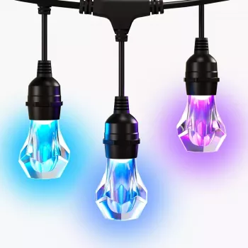 Āra virknes gaismas Nanoleaf Essentials NF084E00-20SLO 15 m daudzkrāsainas Matter