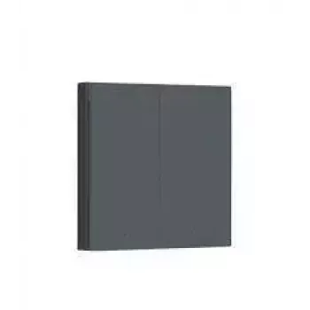 AQARA Smart Wall Switch H1 EU (Bez nulles, Divu taustiņu) (WS-EUK02-G), Pelēks - Zigbee sienas slēdzis ar dubulto releju