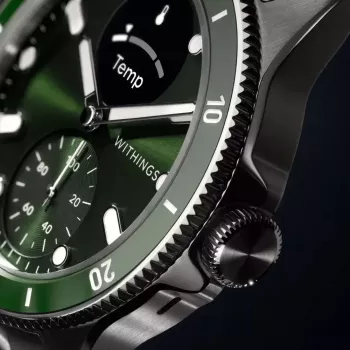 Hibrīds viedpulkstenis Withings ScanWatch Nova nerūsējošais tērauds