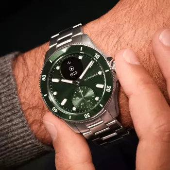 Hibrīds viedpulkstenis Withings ScanWatch Nova nerūsējošais tērauds