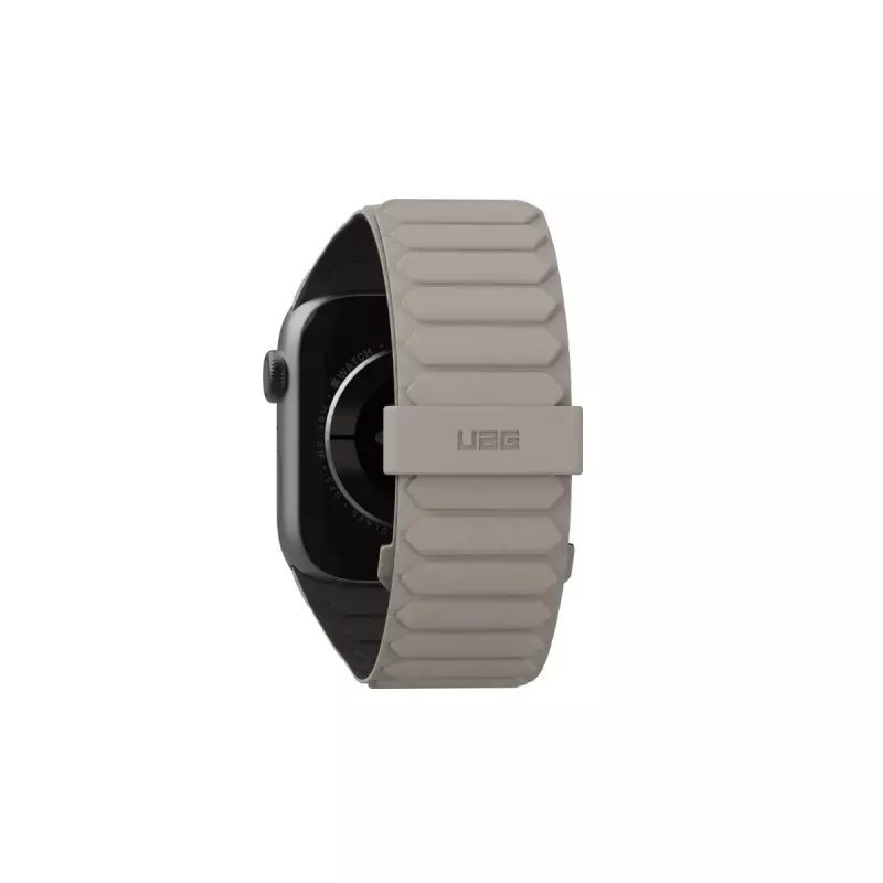 Urban Armor Gear Pathfinder silikona siksniņa Apple Watch, melna/titāna