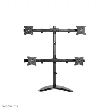 Neomounts NM-D335D4BLACK Monitoru statīvs 10-27 collas, Skava/Stāvošs/Caurums, 8 kg, 100 x 100 mm, Melns