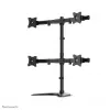 Neomounts NM-D335D4BLACK Monitoru statīvs 10-27 collas, Skava/Stāvošs/Caurums, 8 kg, 100 x 100 mm, Melns