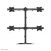 Neomounts NM-D335D4BLACK Monitoru statīvs 10-27 collas, Skava/Stāvošs/Caurums, 8 kg, 100 x 100 mm, Melns
