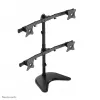 Neomounts NM-D335D4BLACK Monitoru statīvs 10-27 collas, Skava/Stāvošs/Caurums, 8 kg, 100 x 100 mm, Melns
