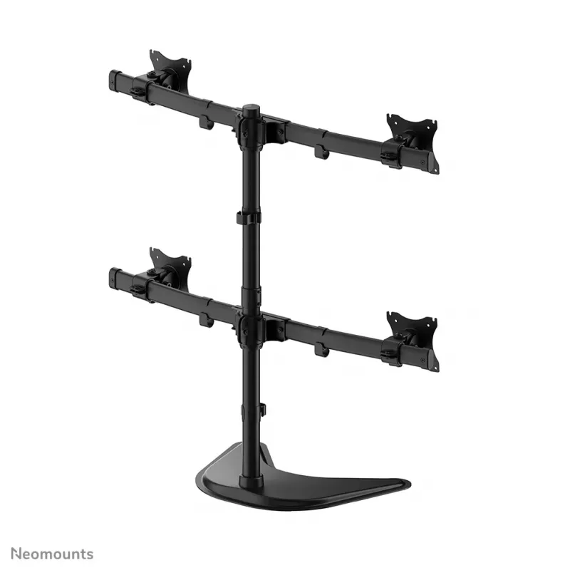 Neomounts NM-D335D4BLACK Monitoru statīvs 10-27 collas, Skava/Stāvošs/Caurums, 8 kg, 100 x 100 mm, Melns