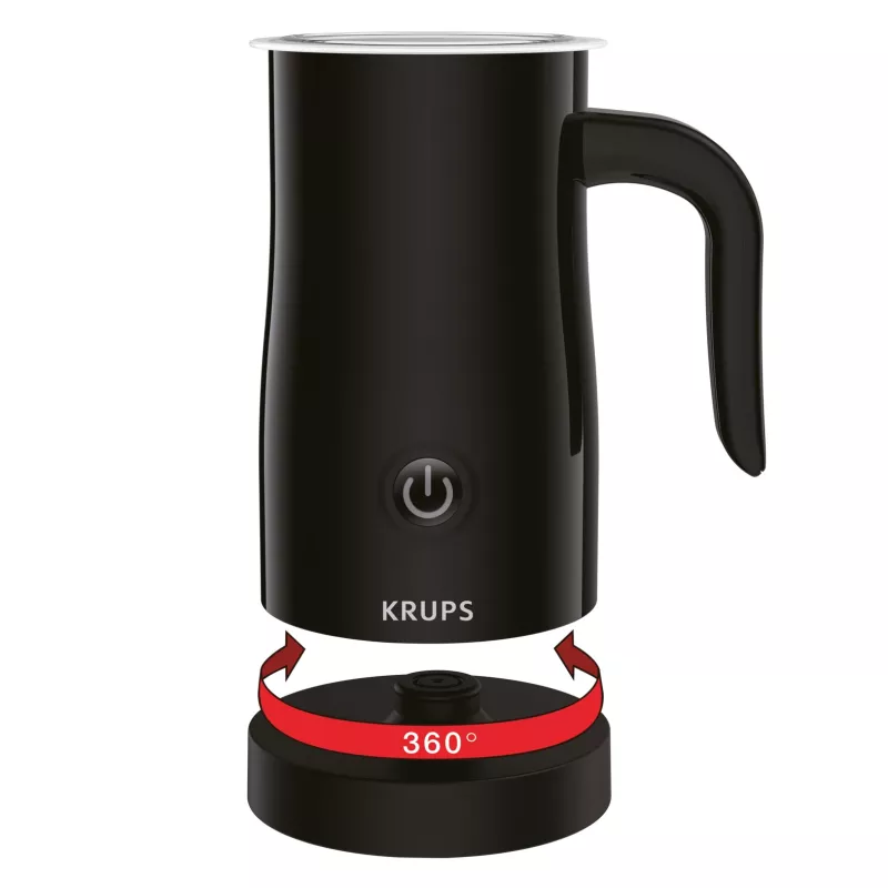 Krups XL1008 Automātiskais piena putotājs/sildītājs Melns