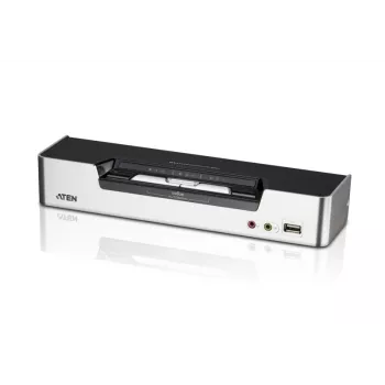 ATEN CS1642A 2-Port USB DVI Dual-View KVM Slēdzis ar Audio un USB 2.0 Hub (ar KVM kabeļiem)