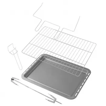 Mini krāsns Adler AD 6030 — 30 L / 1500 W, mehāniskais taimeris, rotisserie, 230°C, brīvi stāvoša, melna