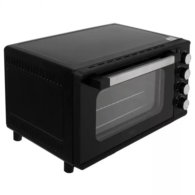 Mini krāsns Adler AD 6030 — 30 L / 1500 W, mehāniskais taimeris, rotisserie, 230°C, brīvi stāvoša, melna