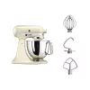 Planētas mikseris KITCHENAID 5KSM125EAC — 300 W, 4.8 L bļoda, 10 ātrumi, krēmkrāsas