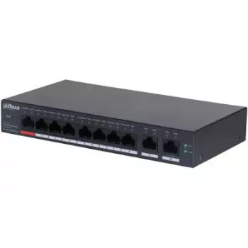 Dahua Technology DH-CS4010-8ET-110 pārvaldīts L2 tīkla slēdzis Fast Ethernet (10/100) PoE melns