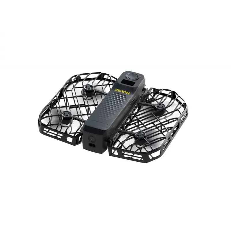 Drons HOVERAir X1 ProMax — 4 rotori, 48 MP kamera, 7680×4320 video, 16.6 m/s, 1000 m darbības rādiuss, 1920 mAh, 64 GB iekšējā atmiņa, Melns