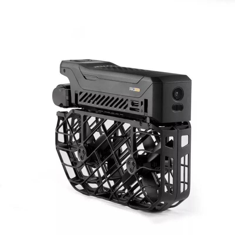 Drons HOVERAir X1 ProMax — 4 rotori, 48 MP kamera, 7680×4320 video, 16.6 m/s, 1000 m darbības rādiuss, 1920 mAh, 64 GB iekšējā atmiņa, Melns