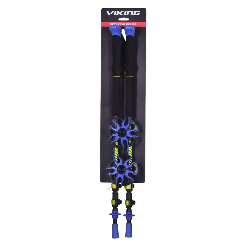 Trekking nūjas Viking Carbo Lite Black Lime, 175 cm, oglekļa šķiedra, 610 g
