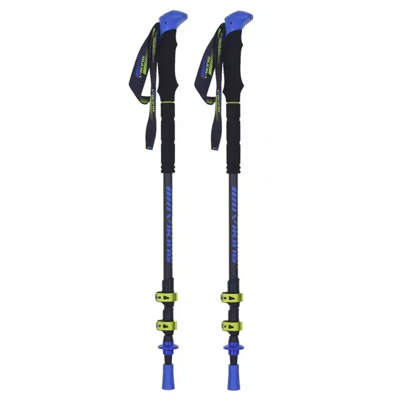 Trekking nūjas Viking Carbo Lite Black Lime, 175 cm, oglekļa šķiedra, 610 g