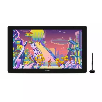Huion Kamvas 24 Plus GS2402 grafiskā planšete ar displeju, 23,8 collu QHD IPS 2560x1440, 16:9, 140 % sRGB, 8192 spiediena līmeņi, 5080 LPI, USB-C, melna