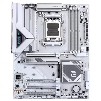 GIGABYTE B850 EAGLE ICE mātesplate - AMD Ryzen 9000 sērijas CPU, 8+2+2 fāžu digitālais VRM, līdz 8200MHz DDR5 (O.C.), 1xPCIe 5.0 + 2xPCIe 4.0 M.2, 2.5 GbE LAN, USB 3.2 Gen 2