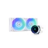 Šķidruma dzesēšanas sistēma CHIEFTEC ICEBERG 240-RGB-W — 240mm radiators, 2 x 120mm RGB ventilatori, balta