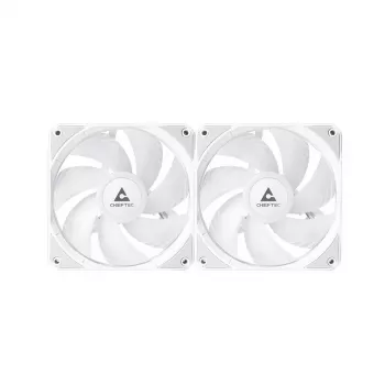 Šķidruma dzesēšanas sistēma CHIEFTEC ICEBERG 240-RGB-W — 240mm radiators, 2 x 120mm RGB ventilatori, balta