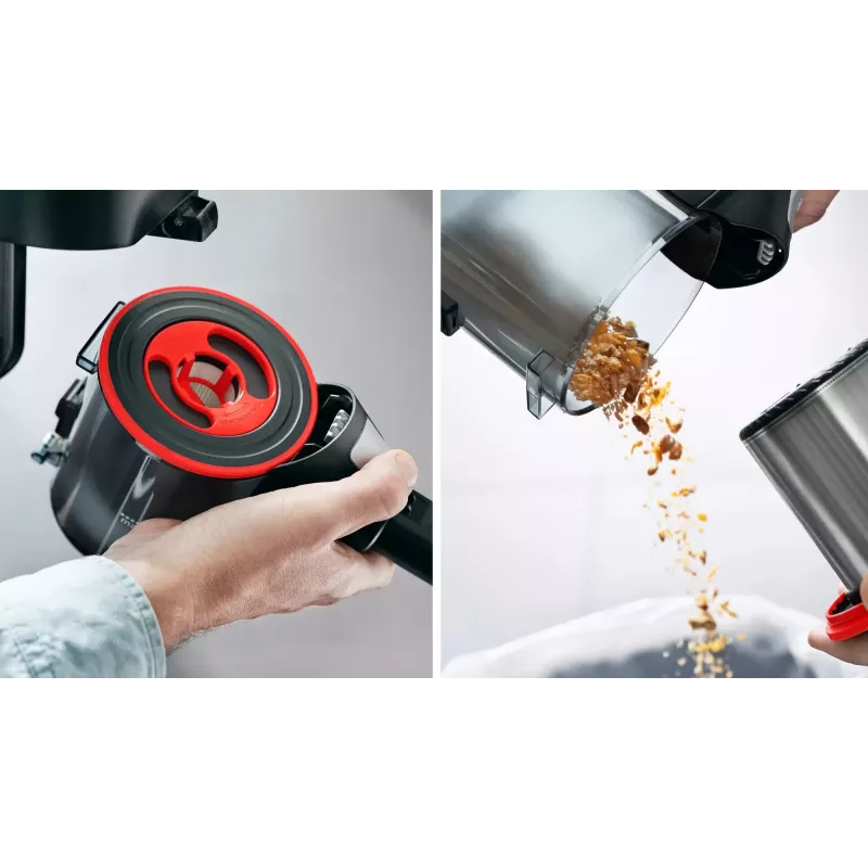 Bosch BBS711ANM bezvadu slotas putekļsūcējs, sauss, bez maisa, 0.3 L, melns/sarkans/nerūsējošs tērauds
