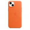Apple Leather Case ar MagSafe iPhone 14 Plus Oranžs