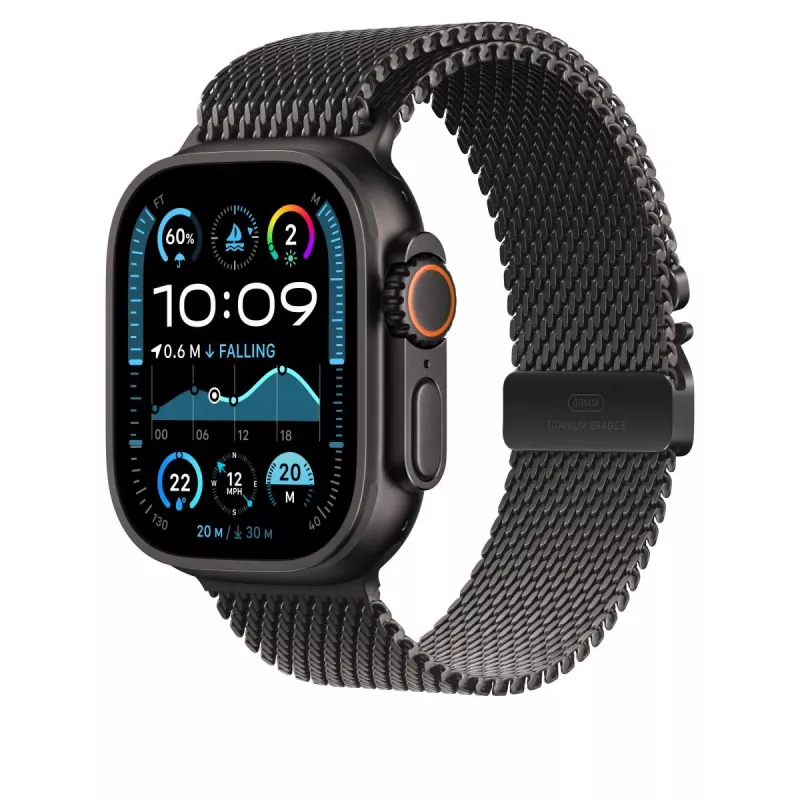 APPLE 49mm Melnā titāna Milānas cilpa - Mazs