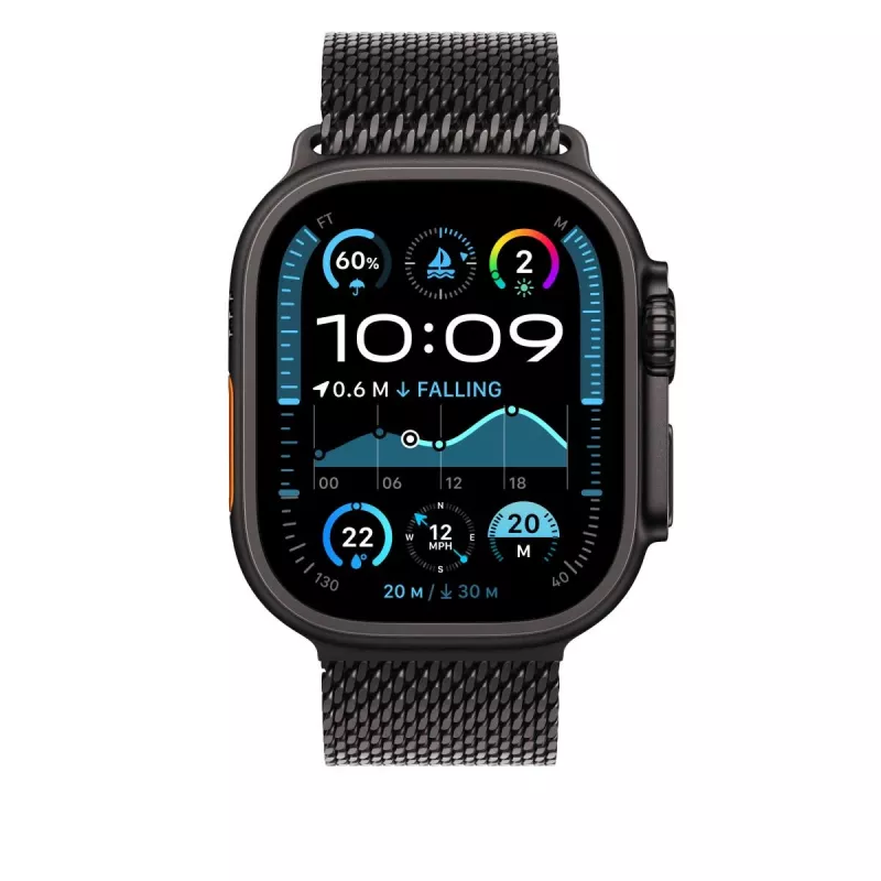 APPLE 49mm Melnā titāna Milānas cilpa - Mazs