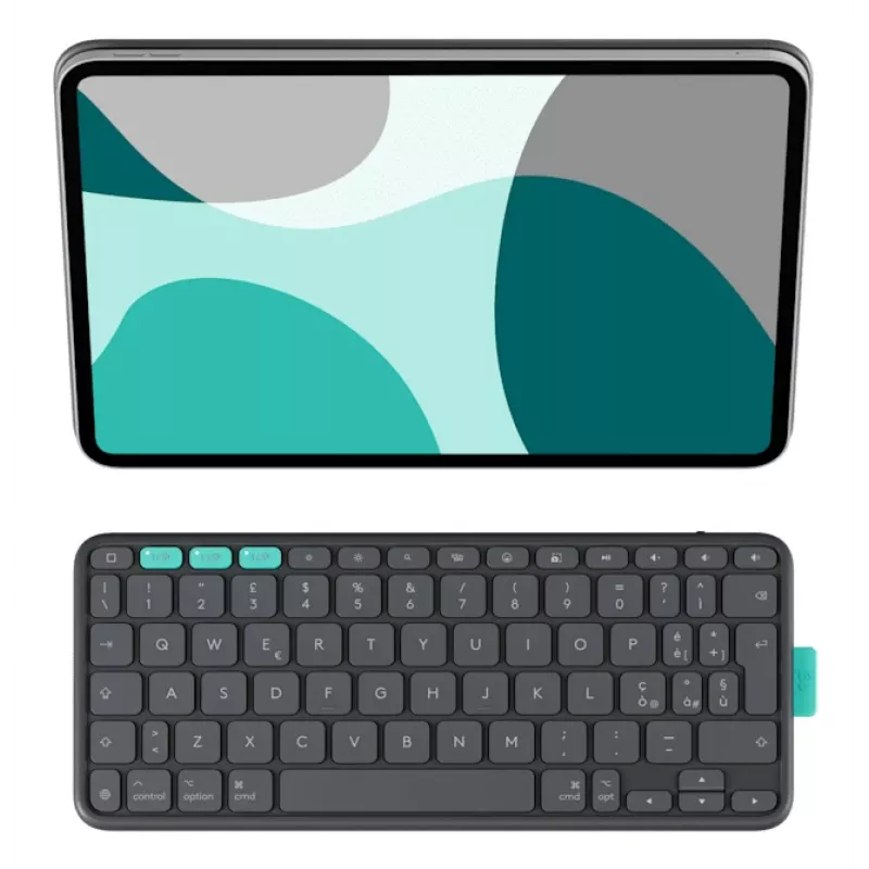 LOGITECH Flip Folio Graphite - iPad Pro 11 inch (M4), iPad Air 11 inch (M2 & M3), iPad Air (5. paaudze) - QWERTY UK