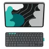LOGITECH Flip Folio Graphite - aizsargapvalks iPad Pro 13 inch (M4) un iPad Air 13 inch (M2 & M3) QWERTY UK