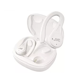 JVC Sports TWS White, Īstie bezvadu stereo (TWS) austiņas, 20 - 20000 Hz, Zvani/Mūzika, 6.8 g, Galvas austiņas, Balta