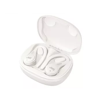 JVC Sports TWS White, Īstie bezvadu stereo (TWS) austiņas, 20 - 20000 Hz, Zvani/Mūzika, 6.8 g, Galvas austiņas, Balta
