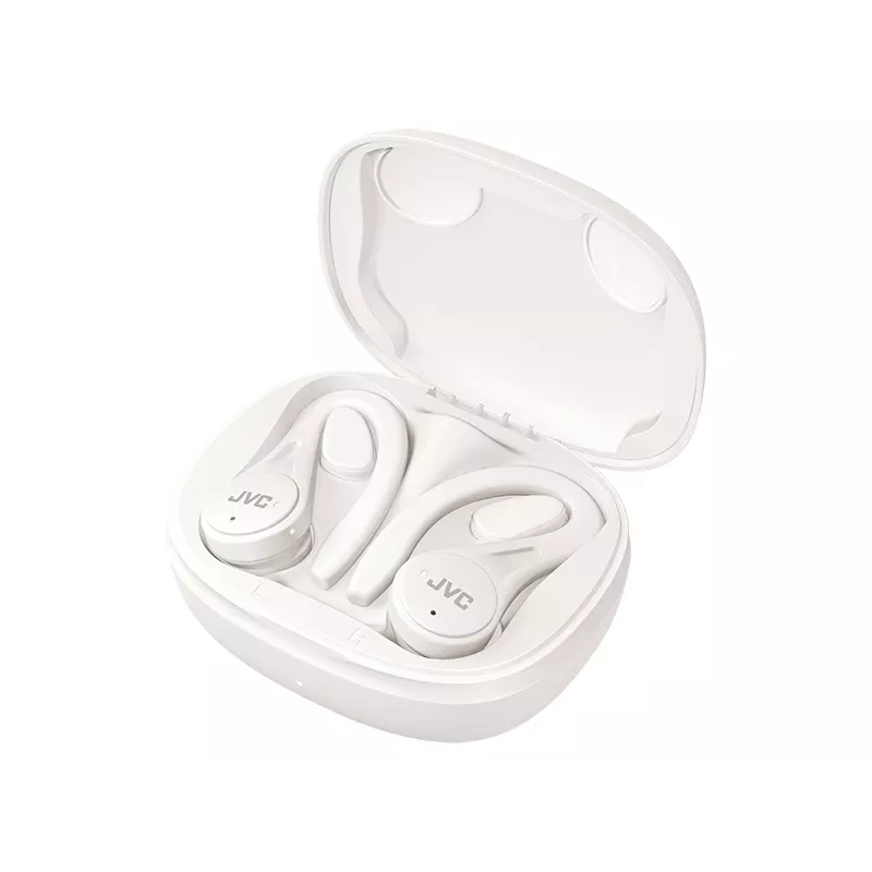 JVC Sports TWS White, Īstie bezvadu stereo (TWS) austiņas, 20 - 20000 Hz, Zvani/Mūzika, 6.8 g, Galvas austiņas, Balta