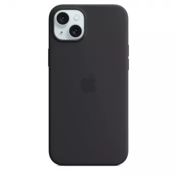 Apple Silicone Case ar MagSafe iPhone 15 Plus Melns