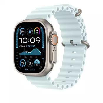 APPLE 49mm Ice Blue Ocean Band Pagarinājums - Dabīgs Titāna Apdare
