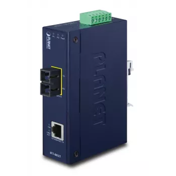 PLANET IFT-802T Industriālais Fast Ethernet pārveidotājs SC vienmoda