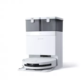 Robotputekļsūcējs un mopētājs Ecovacs Deebot T50 Pro Omni — 185 min darbība, 6400 mAh, 3 L putekļu tvertne, D-ToF lidar, slapjā tīrīšana, 9 mm kāpšana