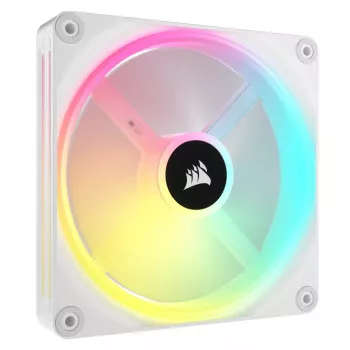 CORSAIR Qx RGB Series Icue Link Qx140 RGB White 140mm Magnētiskā Kupola RGB Ventilatora Paplašināšanas Komplekts