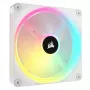 CORSAIR Qx RGB Series Icue Link Qx140 RGB White 140mm Magnētiskā Kupola RGB Ventilatora Paplašināšanas Komplekts