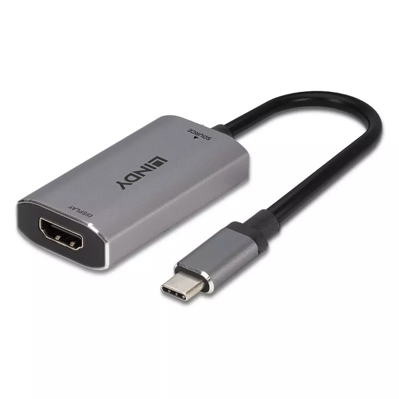 Lindy USB Type C uz HDMI 8K60 pārveidotājs, 0.11 m