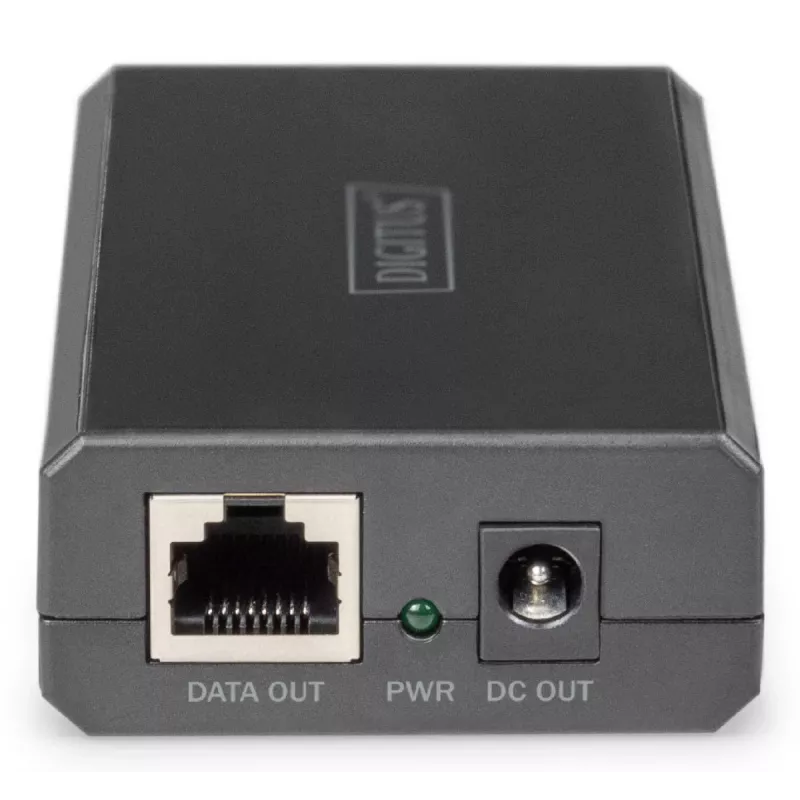 DIGITUS Gigabit Ethernet PoE Sadalītājs 802.3af/at/bt Izeja: 12V/4.25A 24V/2.125A 51W