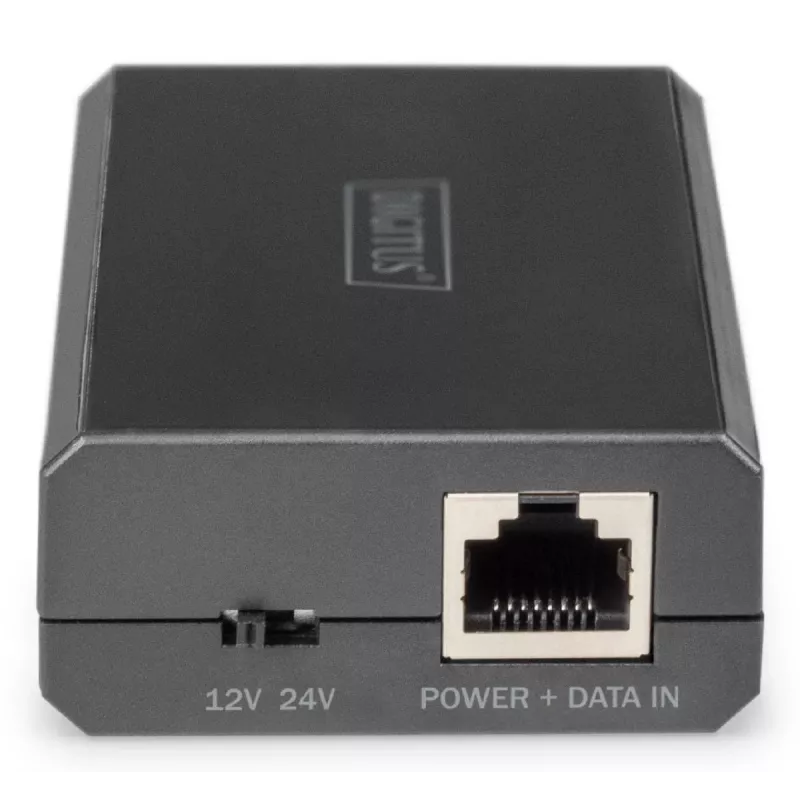 DIGITUS Gigabit Ethernet PoE Sadalītājs 802.3af/at/bt Izeja: 12V/4.25A 24V/2.125A 51W