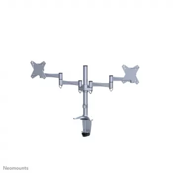 Neomounts FPMA-D1330DSILVER Monitora roka 10-27 collām, Skava/Caurums, 9 kg, 100x100 mm, Sudrabs