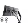 iiyama DS3002C-B1 statīvs diviem monitoriem, 68.6 cm (27 collas), galda stiprinājums, melns