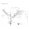 Gembird MA-DA2P-02 monitoru statnis 2 ekrāniem, līdz 81.3 cm (32 inch), VESA 75x75–100x100, max 9 kg katram, skava/caurums, melns