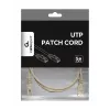 GEMBIRD Patch vads - Cat 5e - UTP - 0,5 m - Pelēks