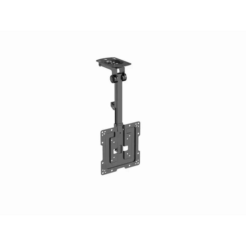 Griestu TV stiprinājums GEMBIRD CM-55ST-01 — pilnas kustības stiprinājums 23–55 collu (75x75–400x400 VESA), max 20 kg, melns